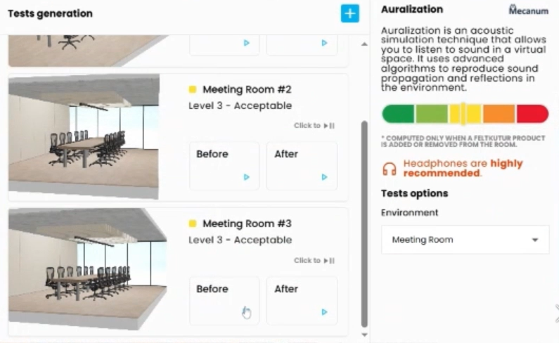 Capture d’écran Auralization eng