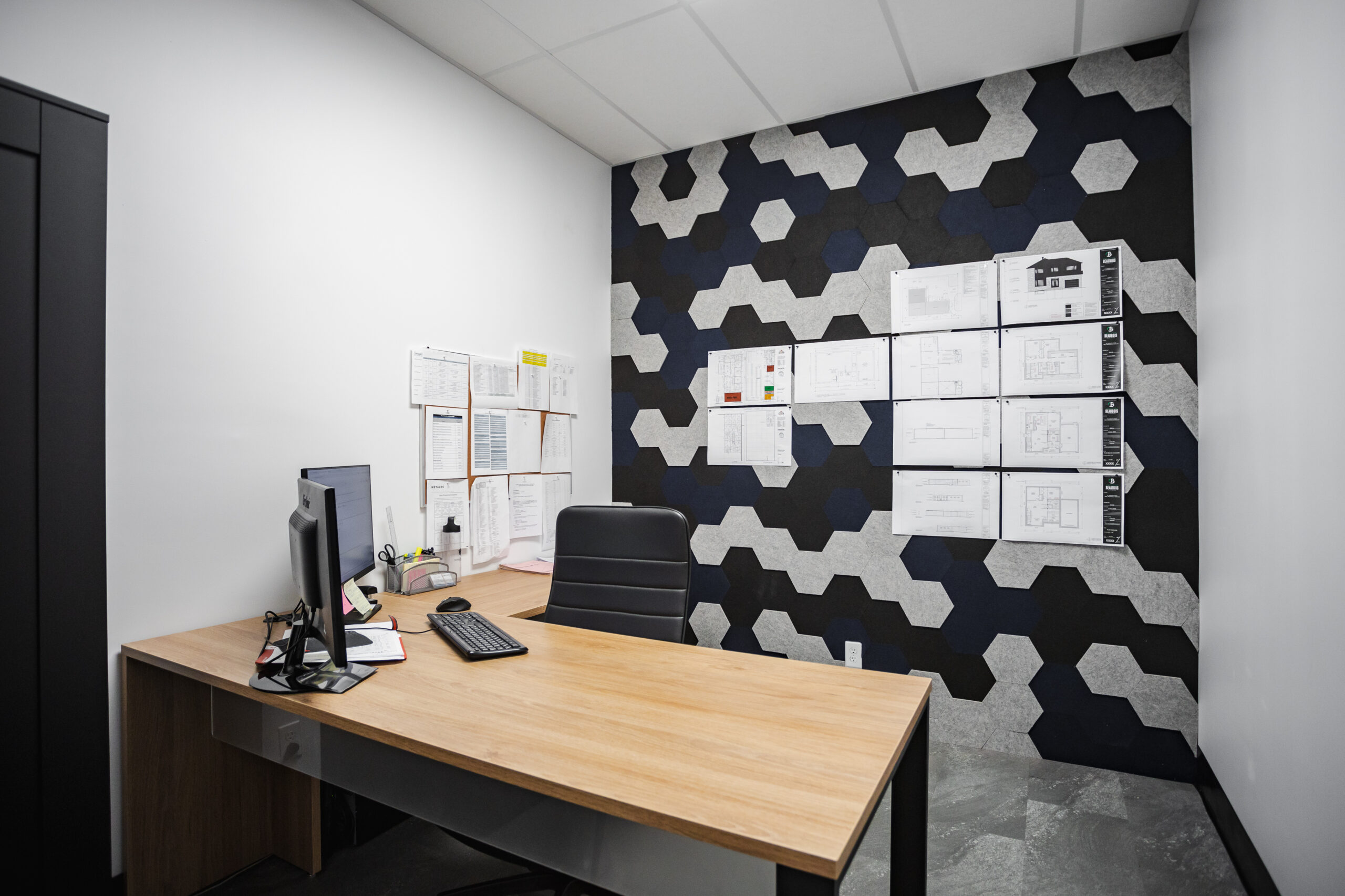 Acoustical wall tiles